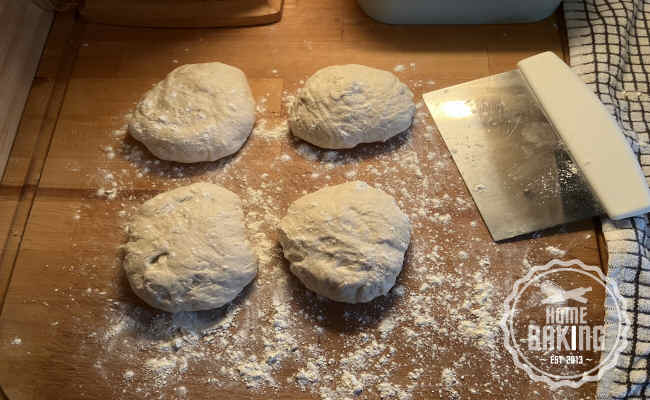 Baguette dough balls