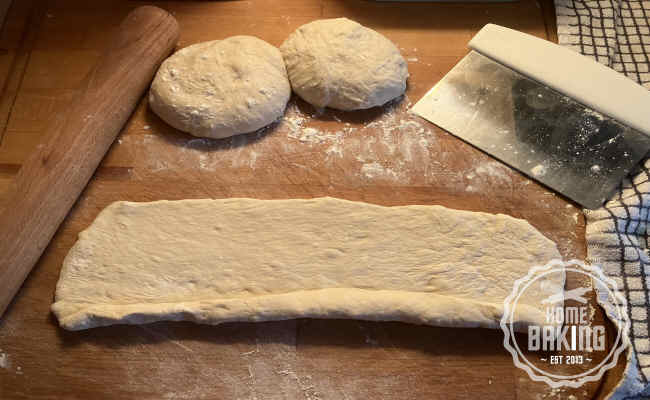 Baguette dough rolling
